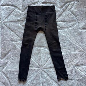 Women's Caramel Brown Fleece-lined Tights